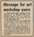 19800912 CHELSEA CENTRE ART WORKSHOP CN